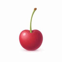 Illustration of a cherry, showing the approximate size of the baby at week 9