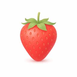 Illustration of a strawberry, showing the approximate size of the baby at week 10