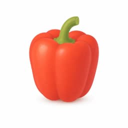 Illustration of a bell pepper, showing the approximate size of the baby at week 18
