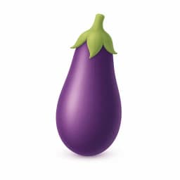 Illustration of a aubergine, showing the approximate size of the baby at week 28