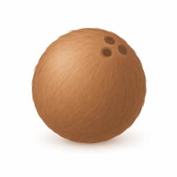 Illustration of a coconut, showing the approximate size of the baby at week 31